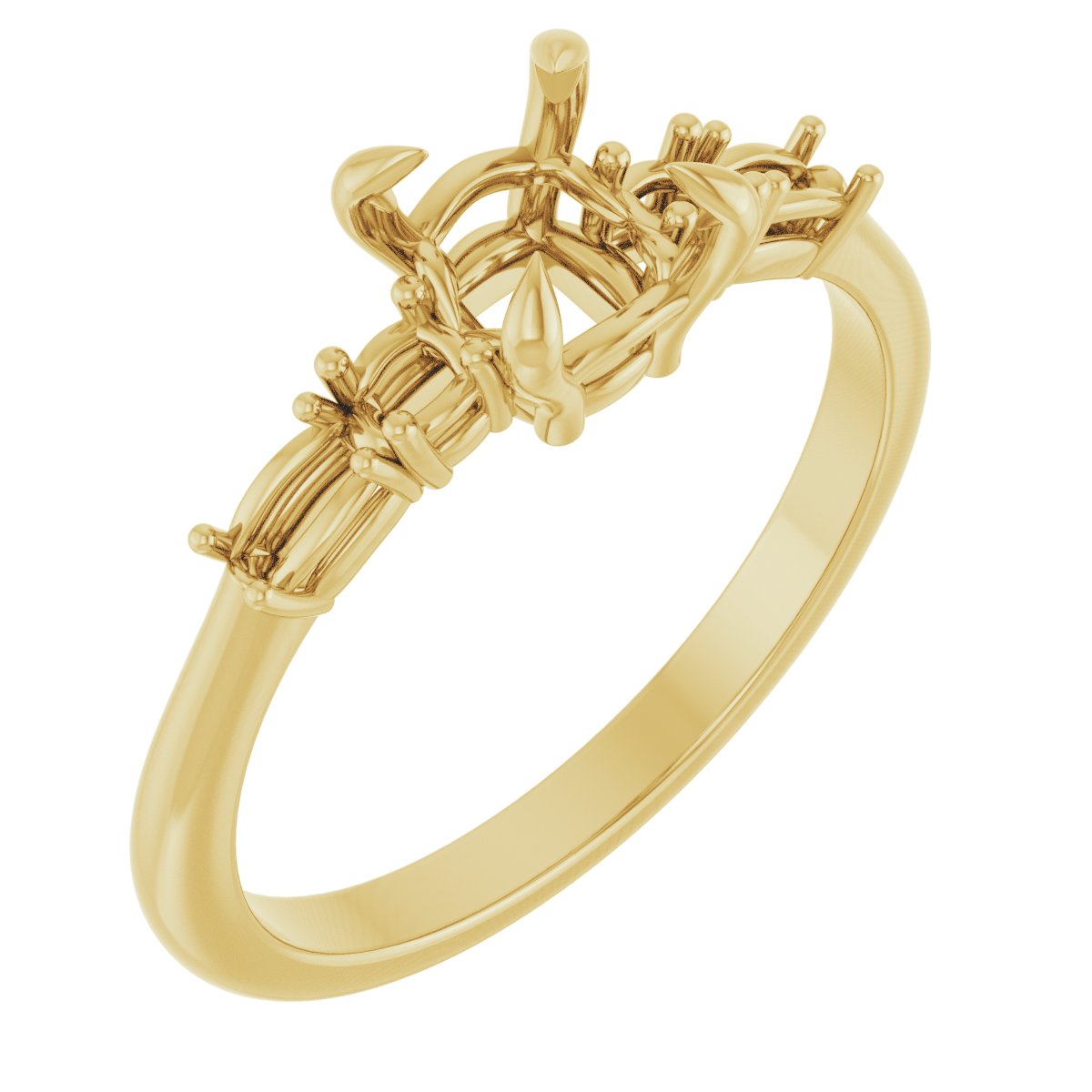 Accented Engagement Ring or Band