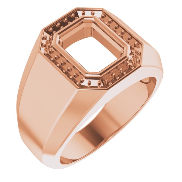 Bezel-Set Halo-Style Ring
