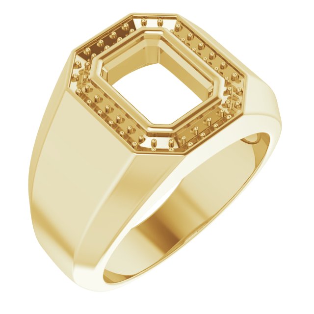 Bezel-Set Halo-Style Ring