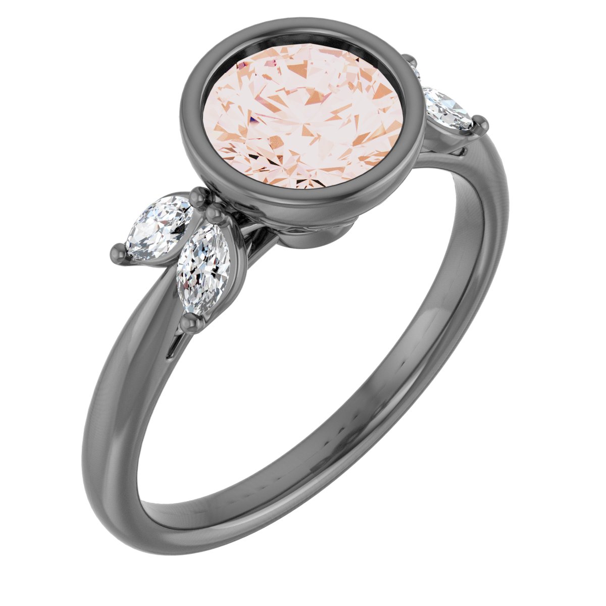 Bezel Set Engagement Ring or Band