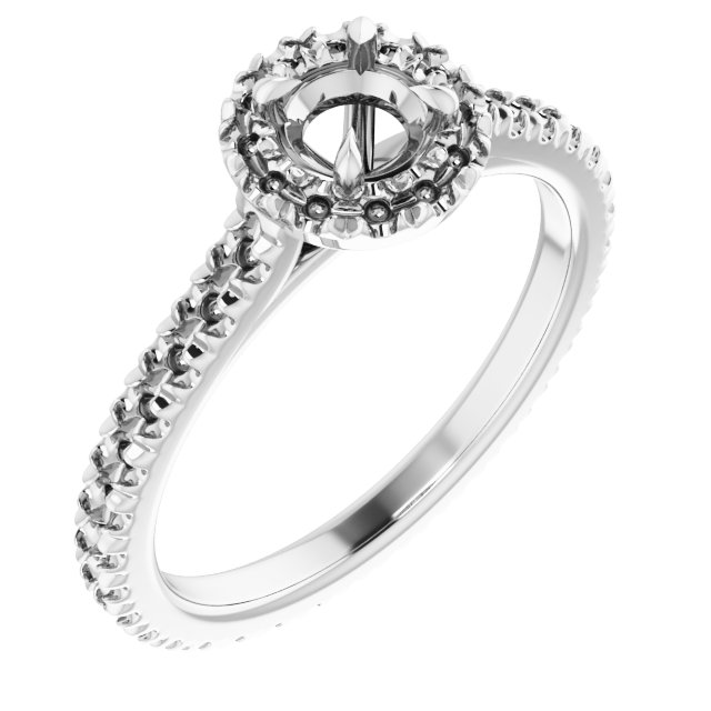 Halo-Style Eternity-Style Engagement Ring