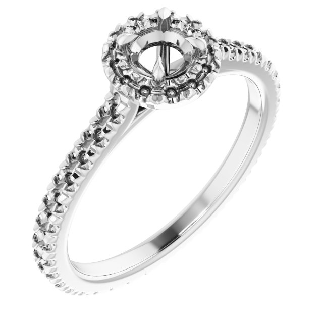 Halo-Style Eternity-Style Engagement Ring