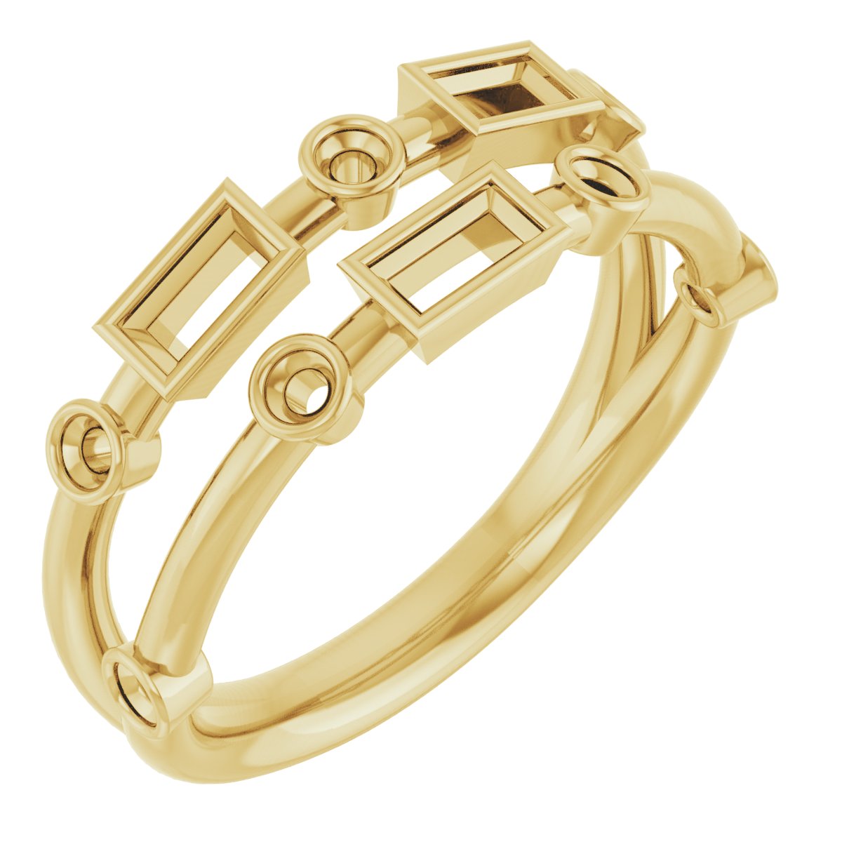 Family Negative Space Ring