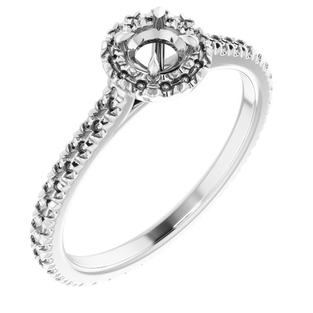 Halo-Style Eternity-Style Engagement Ring
