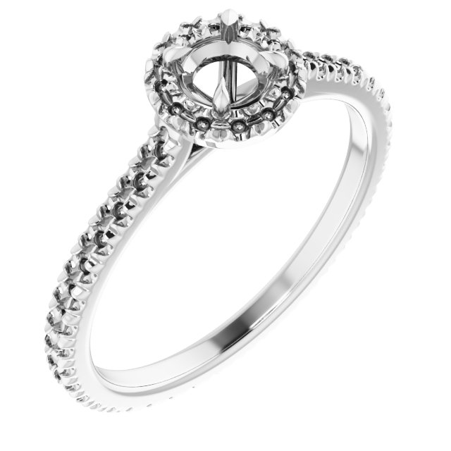 Halo-Style Eternity-Style Engagement Ring