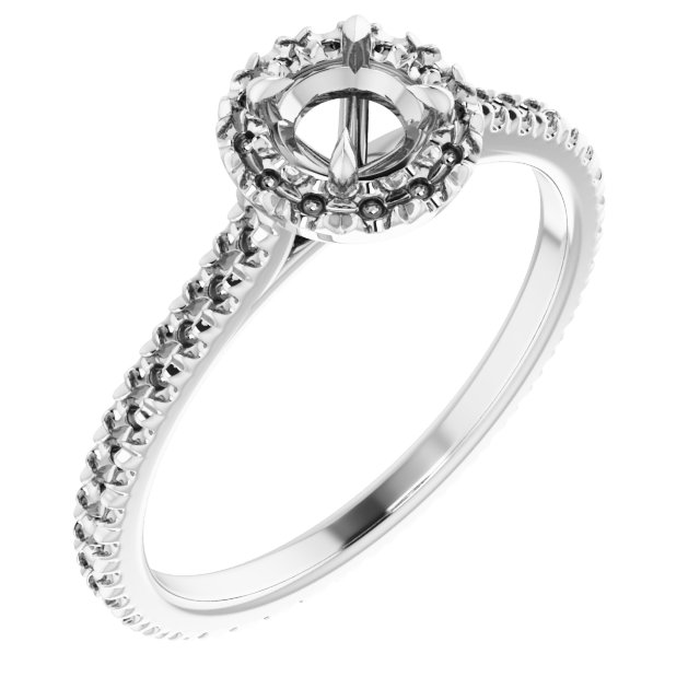 Halo-Style Eternity-Style Engagement Ring