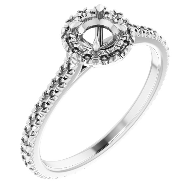 Halo-Style Eternity-Style Engagement Ring