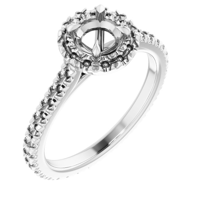Halo-Style Eternity-Style Engagement Ring
