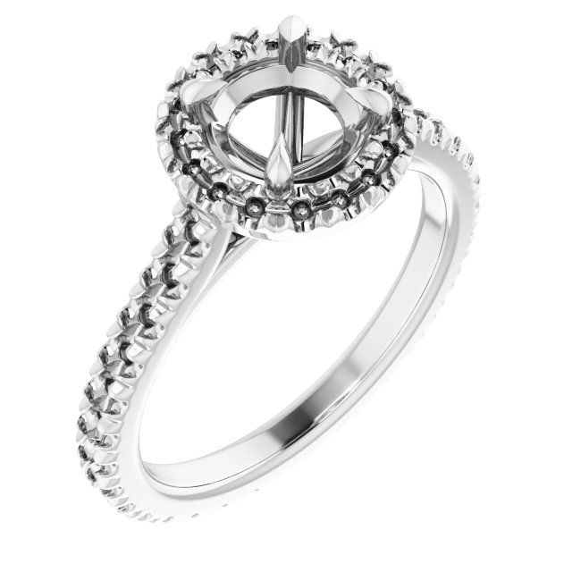 Halo-Style Eternity-Style Engagement Ring