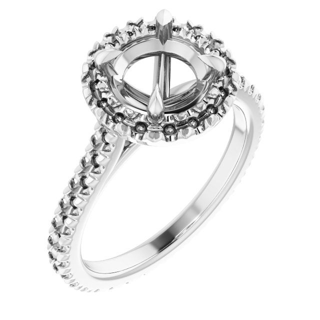 Halo-Style Eternity-Style Engagement Ring