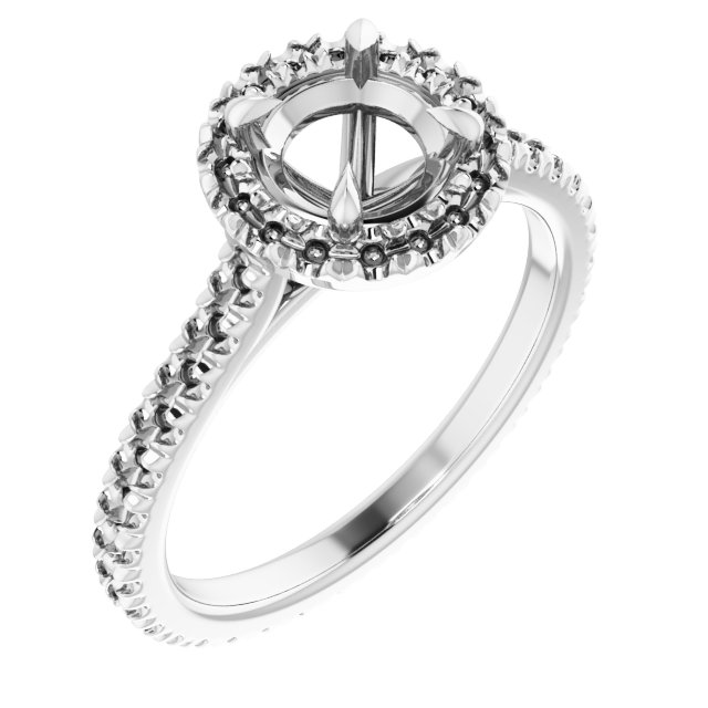 Halo-Style Eternity-Style Engagement Ring