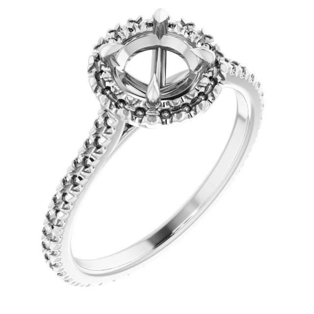 Halo-Style Eternity-Style Engagement Ring