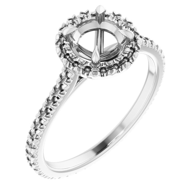 Halo-Style Eternity-Style Engagement Ring