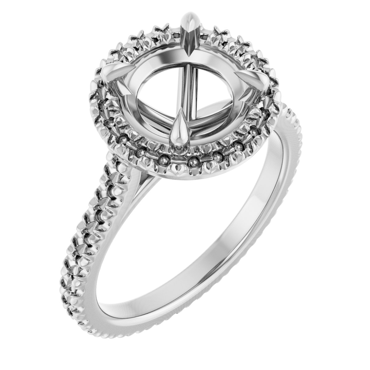 Halo-Style Eternity-Style Engagement Ring