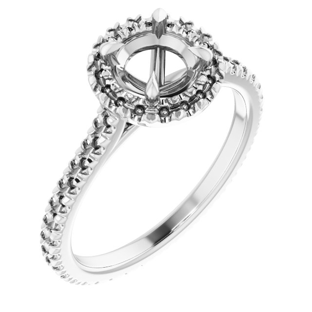 Halo-Style Eternity-Style Engagement Ring