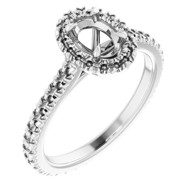 Halo-Style Eternity-Style Engagement Ring