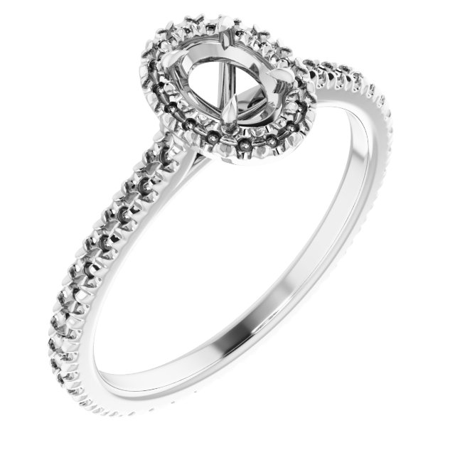 Halo-Style Eternity-Style Engagement Ring