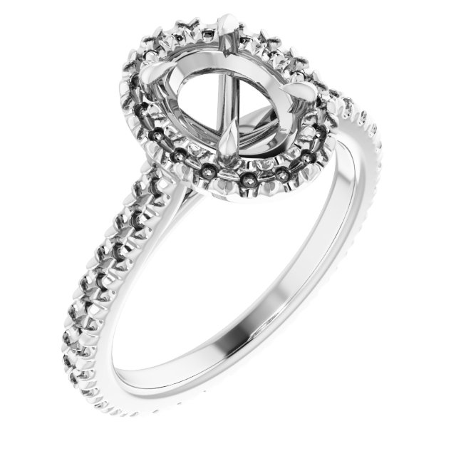 Halo-Style Eternity-Style Engagement Ring