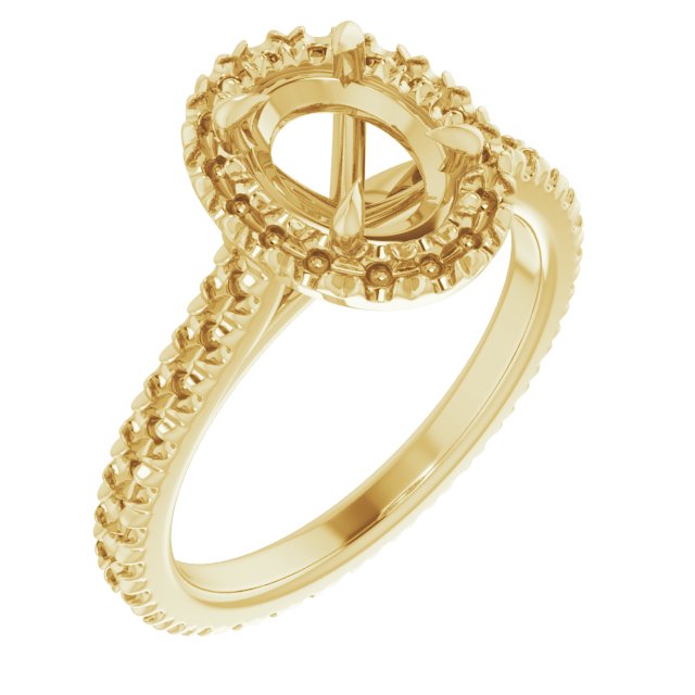 Halo-Style Eternity-Style Engagement Ring