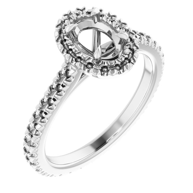 Halo-Style Eternity-Style Engagement Ring
