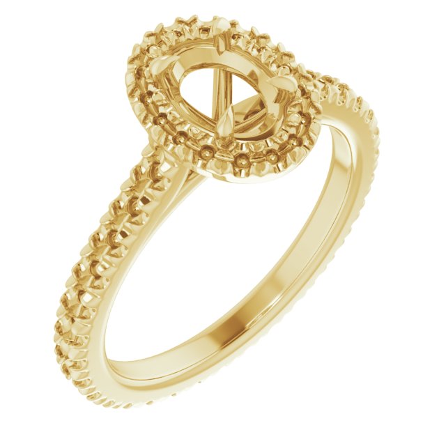 Halo-Style Eternity-Style Engagement Ring