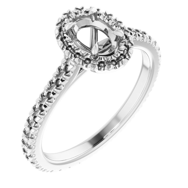 Halo-Style Eternity-Style Engagement Ring