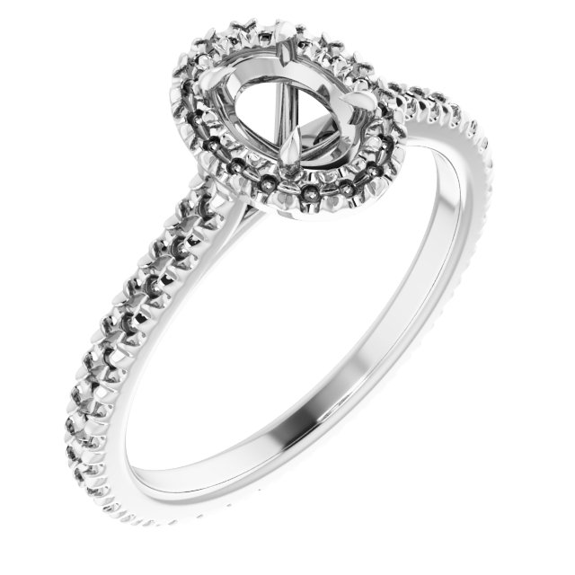 Halo-Style Eternity-Style Engagement Ring