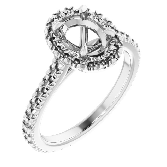 Halo-Style Eternity-Style Engagement Ring