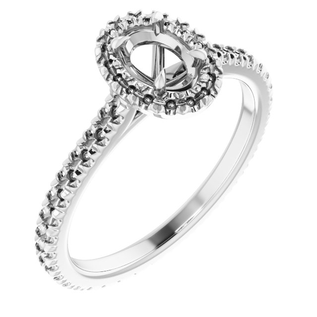 Halo-Style Eternity-Style Engagement Ring