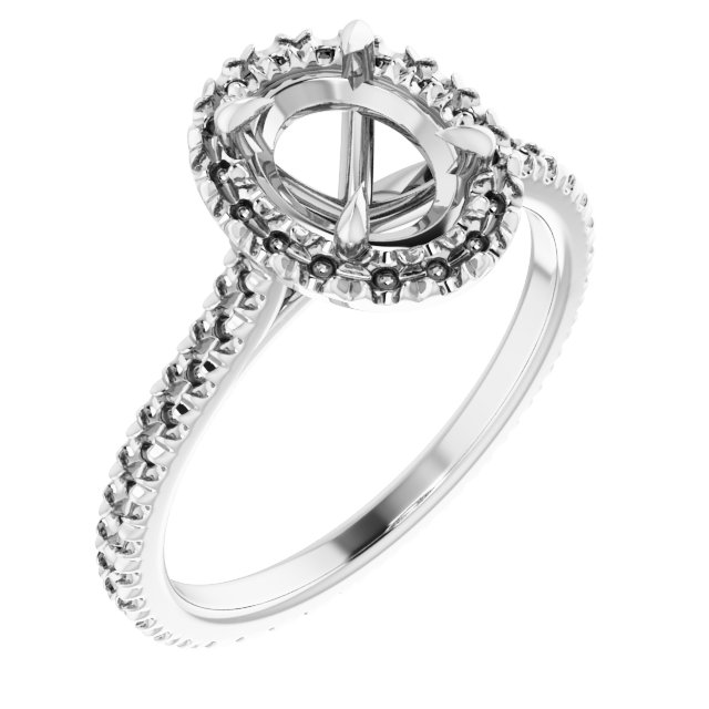 Halo-Style Eternity-Style Engagement Ring