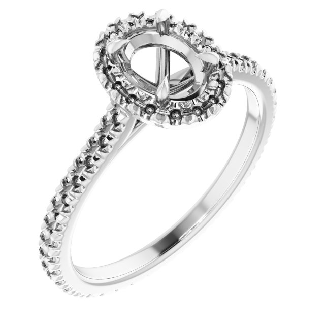 Halo-Style Eternity-Style Engagement Ring