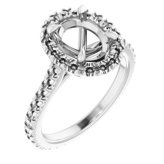 Halo-Style Eternity-Style Engagement Ring