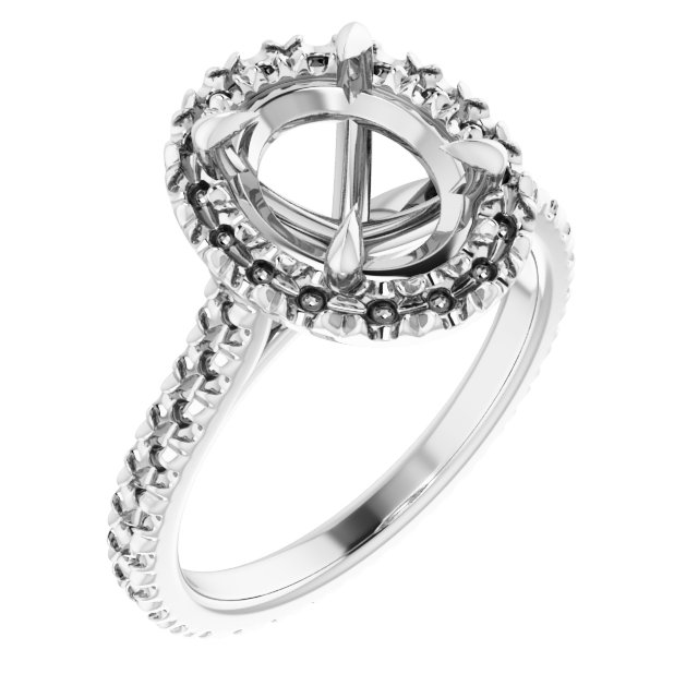 Halo-Style Eternity-Style Engagement Ring