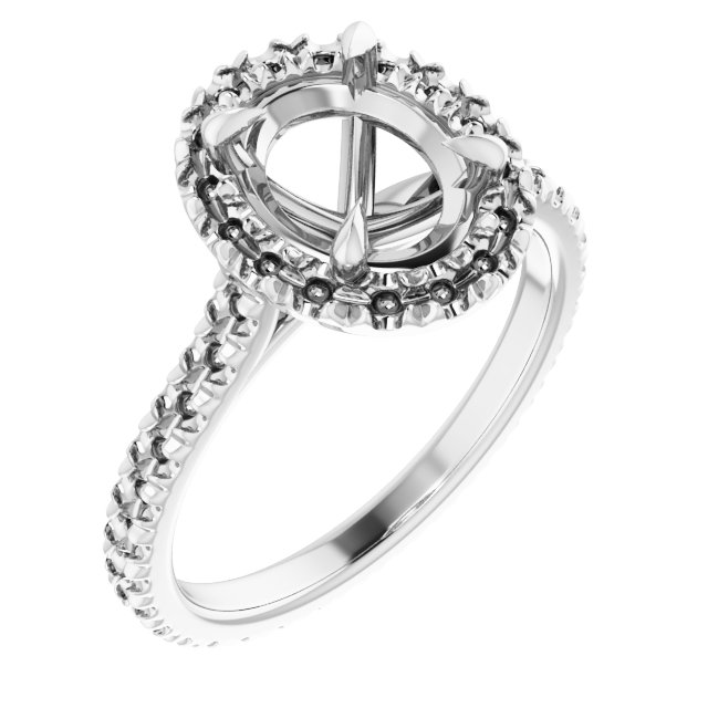 Halo-Style Eternity-Style Engagement Ring
