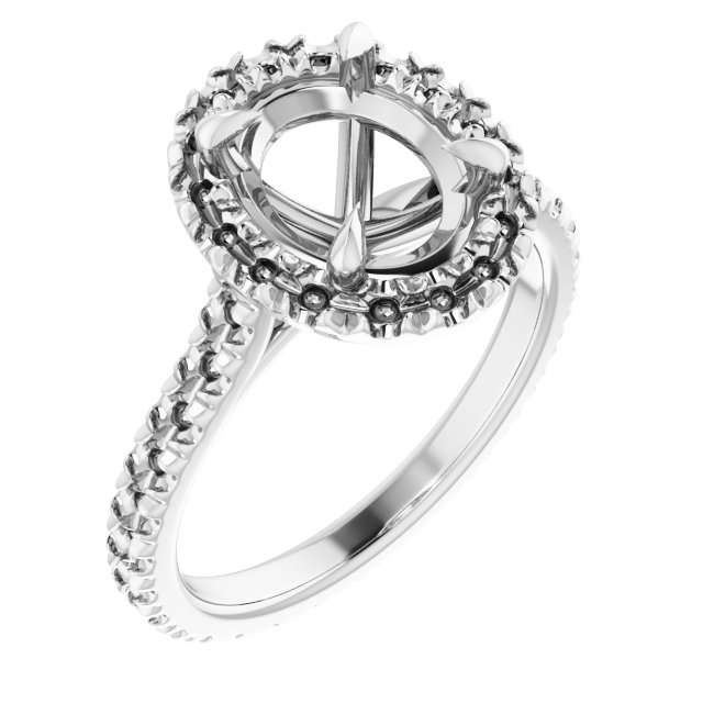 Halo-Style Eternity-Style Engagement Ring