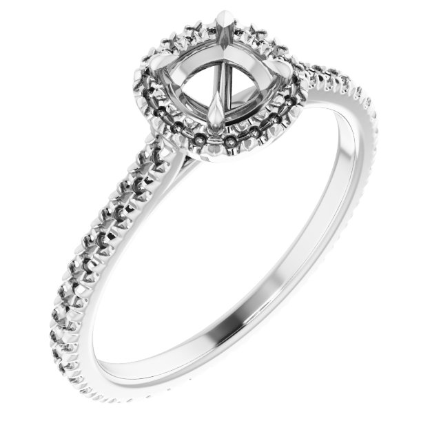 Halo-Style Eternity-Style Engagement Ring