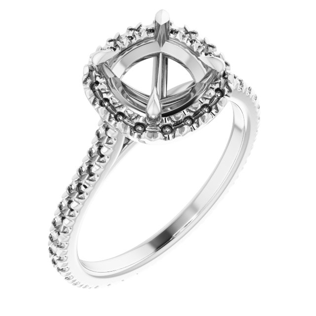 Halo-Style Eternity-Style Engagement Ring