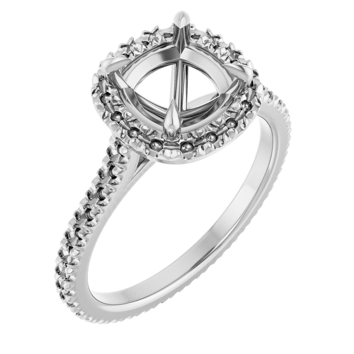 Halo-Style Eternity-Style Engagement Ring