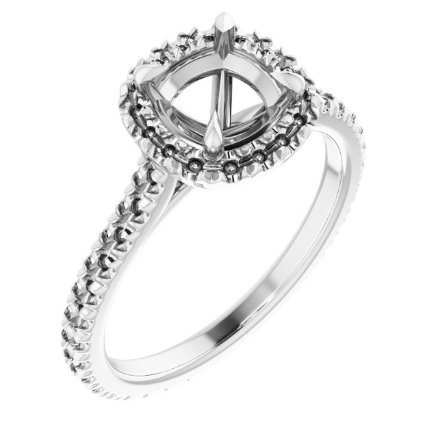 Halo-Style Eternity-Style Engagement Ring
