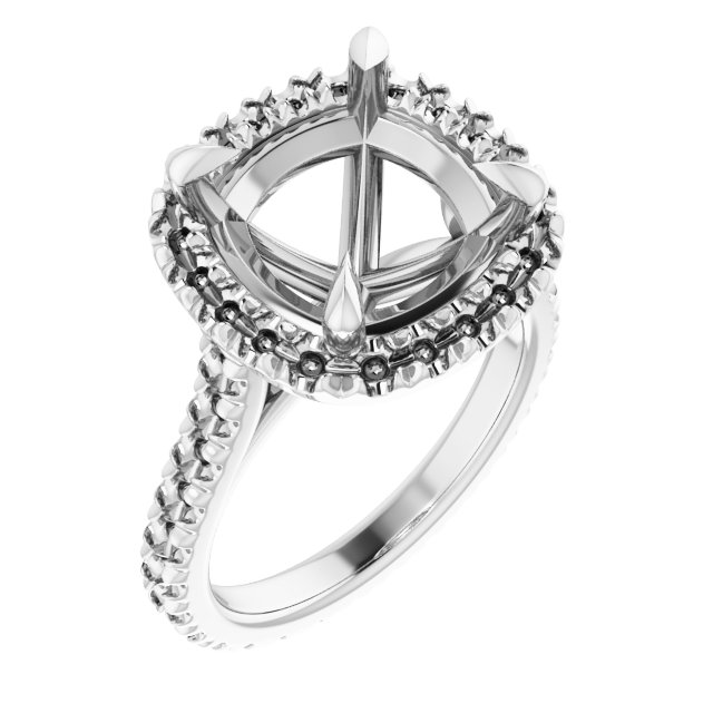 Halo-Style Eternity-Style Engagement Ring