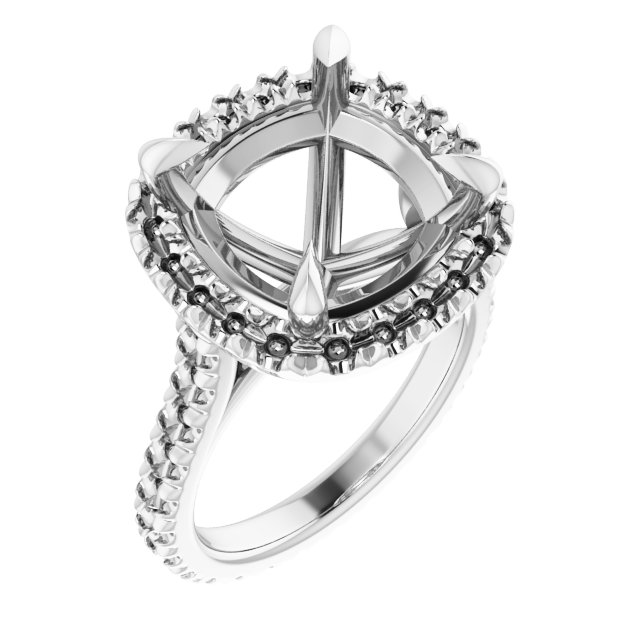 Halo-Style Eternity-Style Engagement Ring