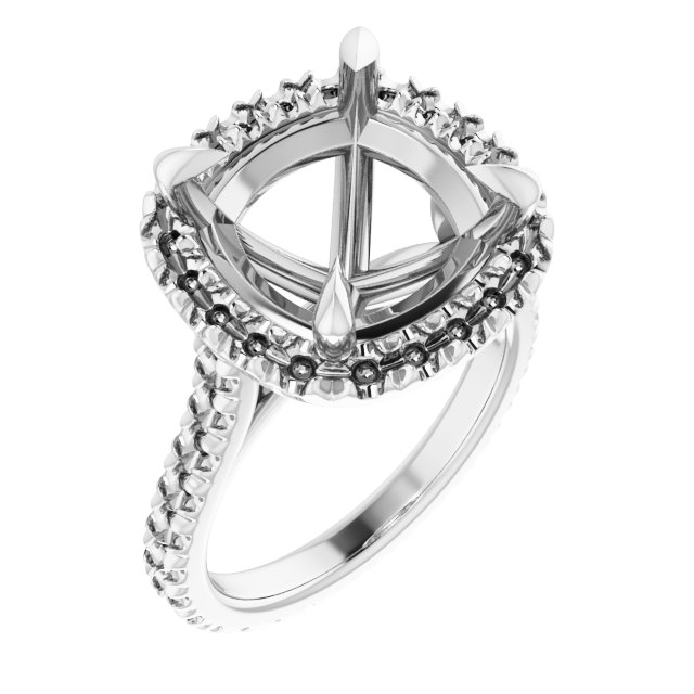 Halo-Style Eternity-Style Engagement Ring