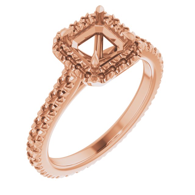 Halo-Style Eternity-Style Engagement Ring