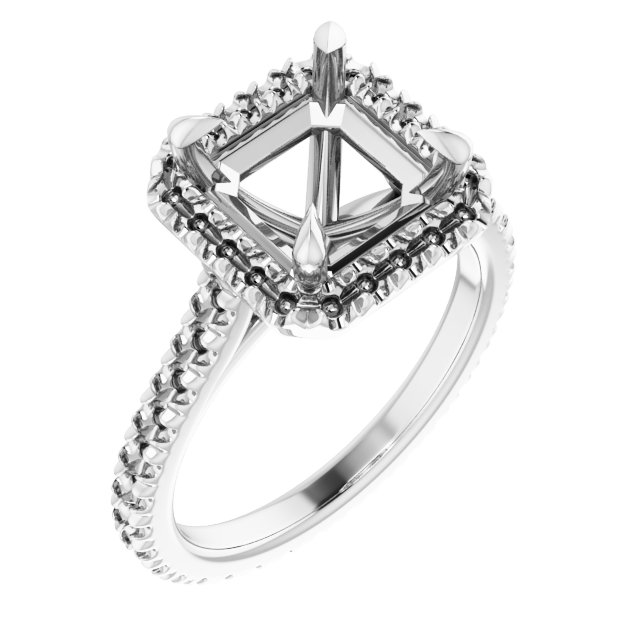 Halo-Style Eternity-Style Engagement Ring