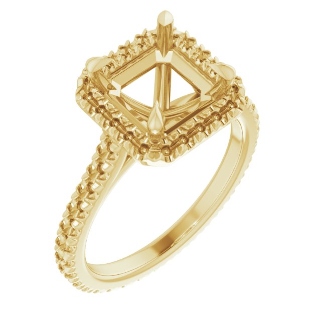 Halo-Style Eternity-Style Engagement Ring