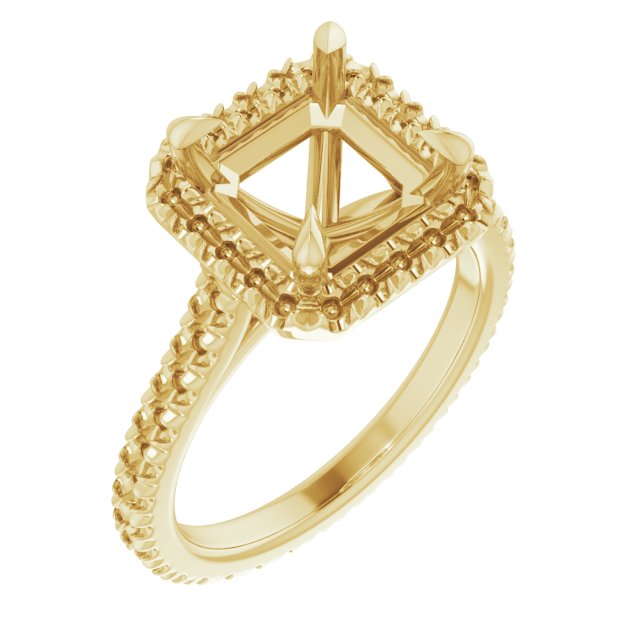 Halo-Style Eternity-Style Engagement Ring