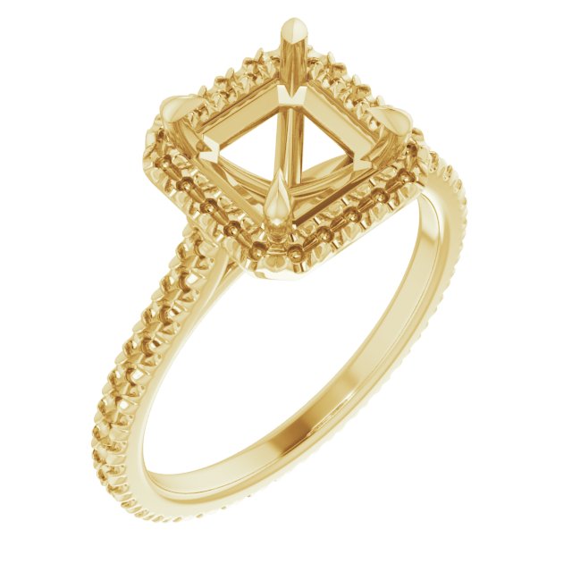 Halo-Style Eternity-Style Engagement Ring