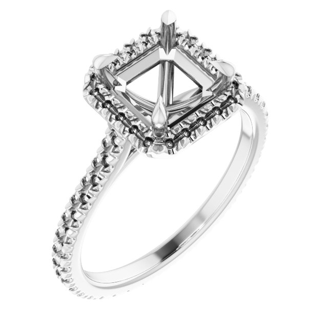 Halo-Style Eternity-Style Engagement Ring