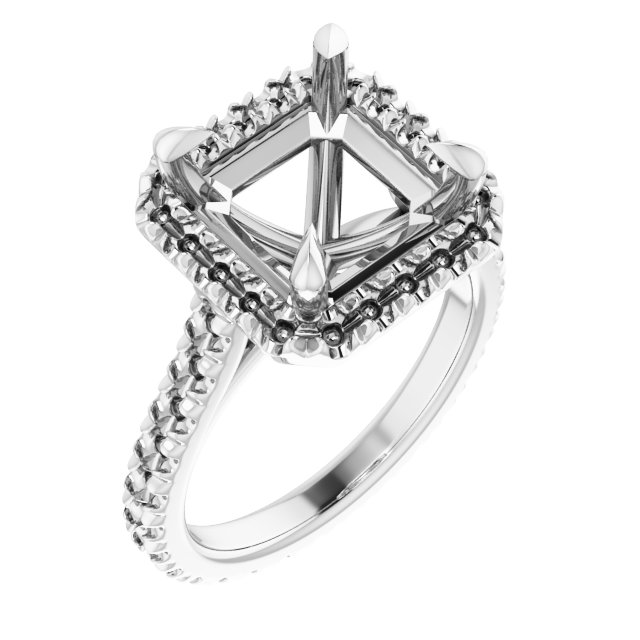 Halo-Style Eternity-Style Engagement Ring