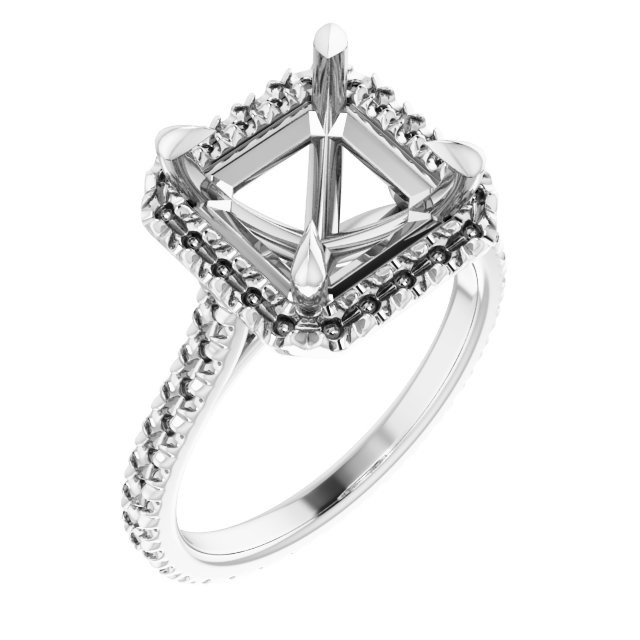 Halo-Style Eternity-Style Engagement Ring